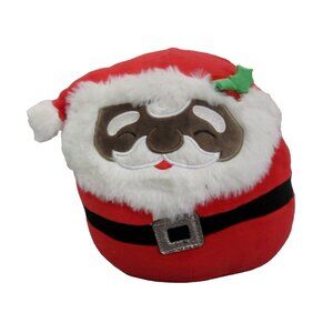 Squishmallow Santa Claus NICK Dark Skin Closed Eyes Christmas 7” Plush Kellytoy